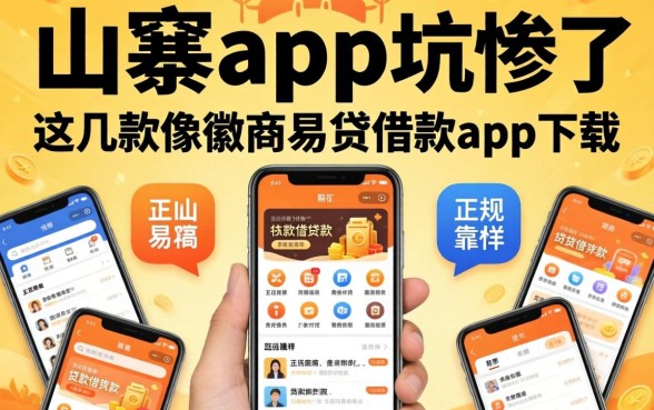 别被山寨app坑惨了，这几款像徽商易贷借款app下载一样正规的贷款软件才靠谱
