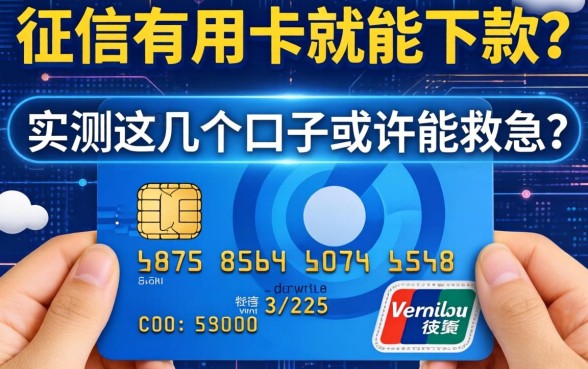 不看征信有信用卡就能下款？实测这几个口子或许能救急