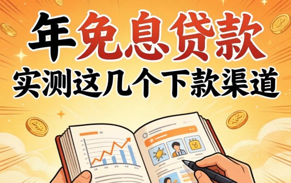 揭秘1年免息贷款：实测这几个下款渠道分享