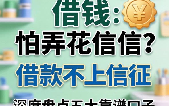 急需用钱又怕弄花征信？借款不上征信的网贷有哪些呢？深度盘点五大靠谱口子