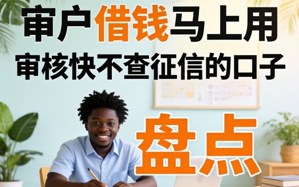 黑户借钱马上用:审核快不查征信的口子盘点