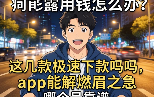 深夜急需用钱怎么办？这几款极速下款的app能解燃眉之急吗？哪个最靠谱？