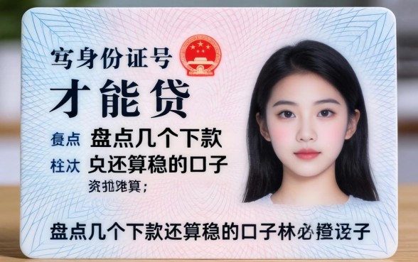 只要有身份证号就能贷？盘点几个下款还算稳的口子