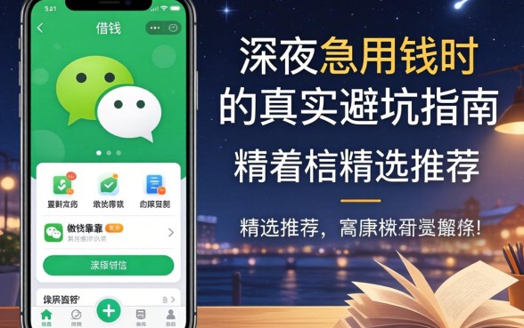 微信里有哪些借钱软件靠谱？深夜急用钱时的真实避坑指南与精选推荐