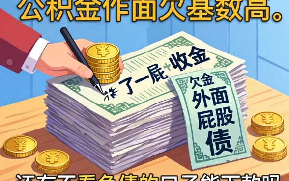 公积金基数高但外面欠了一屁股债,还有不看负债的口子能下款吗?