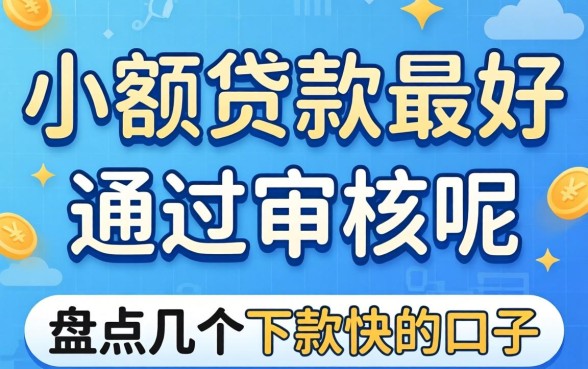 什么小额贷款最好通过审核呢？盘点几个下款快的口子
