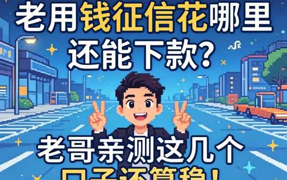 急用钱征信花哪里还能下款？老哥亲测这几个口子还算稳！