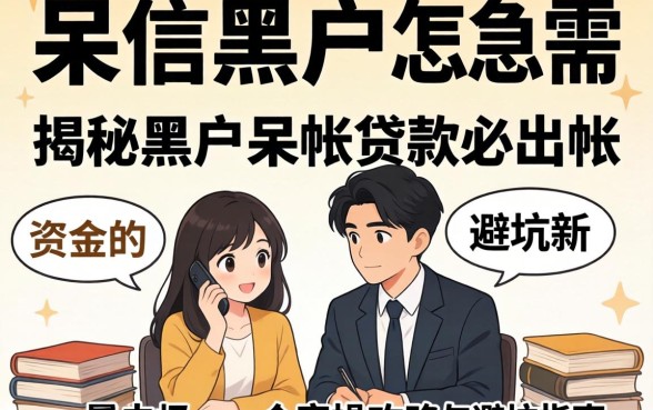 征信黑户且有呆账急需资金怎么办?揭秘黑户呆帐贷款必出帐的实操攻略与避坑指南