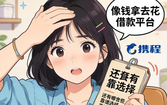 手头紧想借钱救急？像携程拿去花的借款平台还有哪些靠谱选择？