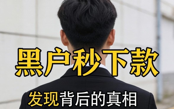 我试了那些声称黑户秒下款的软件，发现背后的真相并不简单