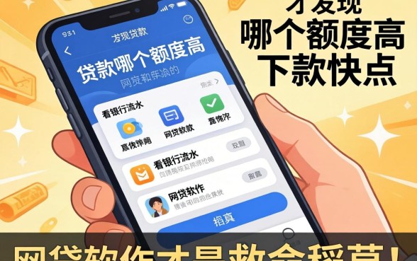 我看遍了手机贷款哪个额度高下款快点，才发现不看银行流水的网贷软件才是真救命稻草