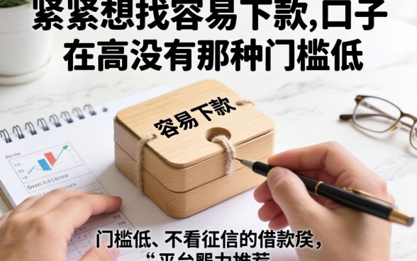 手头紧想找容易下款的口子，有没有那种门槛低、不看征信的借款平台推荐？