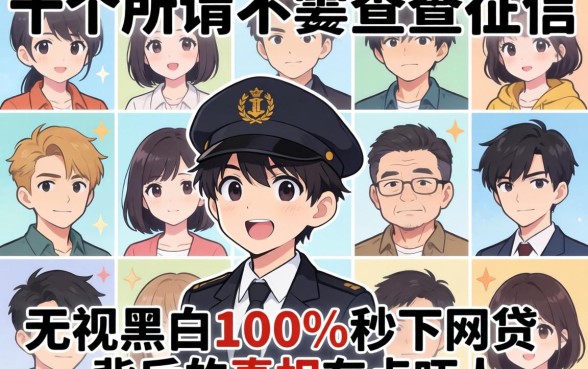 我试了十几个所谓的不需要查征信的贷款平台，发现无视黑白100%秒下网贷背后的真相有点吓人