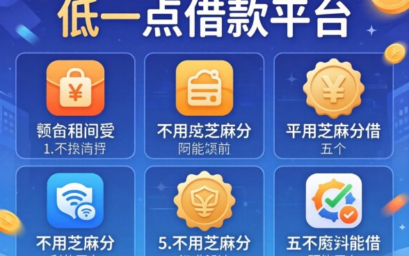 利率低一点的借款平台是哪个，详尽说明五个不用芝麻分能借的平台