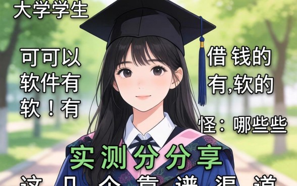 大学生可以借钱的软件有哪些？实测分享这几个靠谱渠道