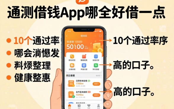 实测借钱app哪个好借一点，整理出这10个通过率高的口子