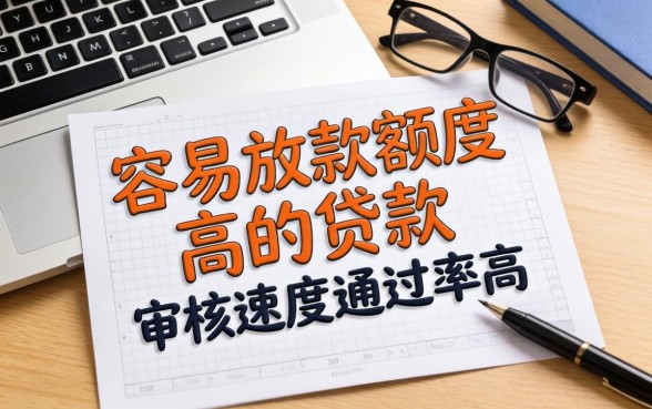 盘点几个容易放款额度高的贷款，审核速度快通过率高