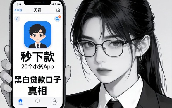 我试了网上传的秒下款的20个小贷app,发现无视黑白贷款口子的真相很扎心