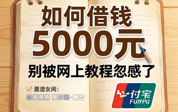 支付宝如何借钱5000元？别被网上教程忽悠了