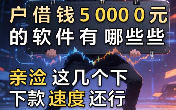 黑户借钱5000元的软件有哪些？亲测这几个下款速度还行
