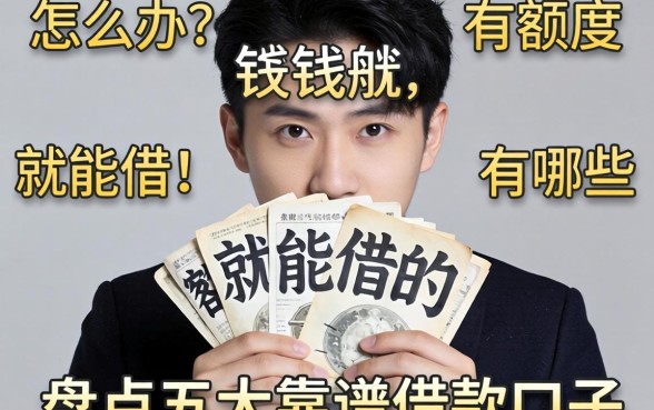 急需用钱怎么办？有额度就能借的有哪些？盘点五大靠谱借款口子