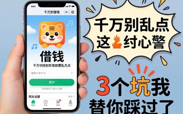 凭手机借钱的app千万别乱点，这3个坑我替你踩过了