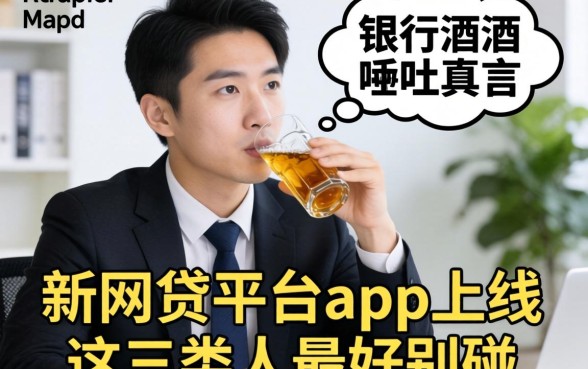银行经理酒后吐真言：新网贷平台app上线，这三类人最好别碰
