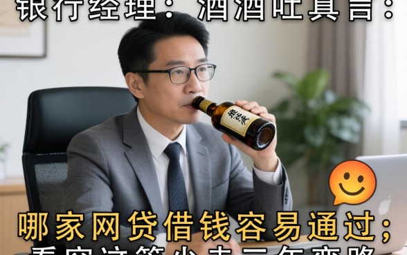 银行经理酒后吐真言：哪家网贷借钱容易通过，看完这篇少走三年弯路