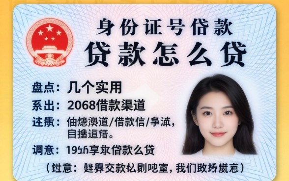 用身份证号贷款怎么贷？盘点几个实用的借款渠道