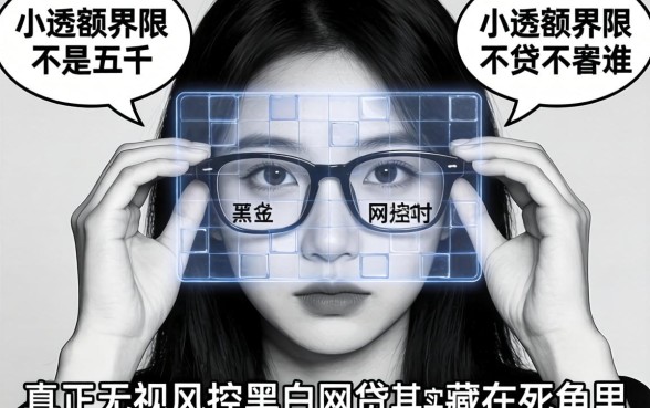 我看透了，大额和小额的界限不是五千，真正无视风控黑白的网贷其实藏在死角里