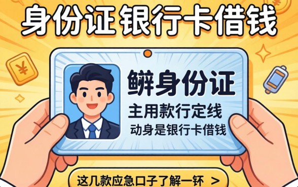 无需绑定身份证银行卡借钱，这几款应急口子了解一下