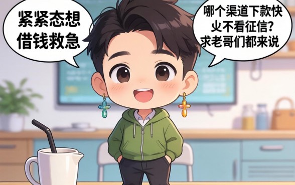 手头紧想借钱救急，哪个渠道下款快又不看征信？求老哥们都来说说！