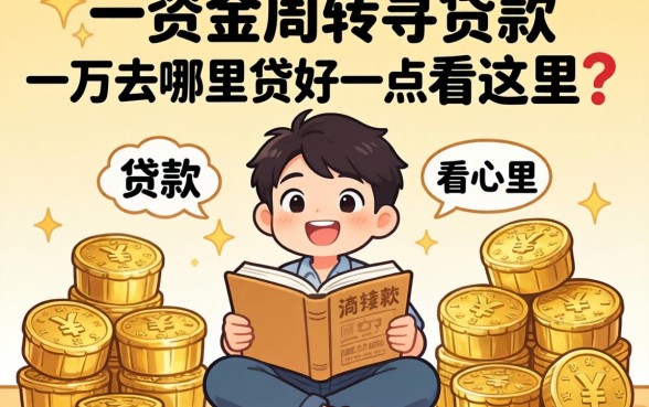 急需资金周转？贷款一万去哪里贷好一点看这里