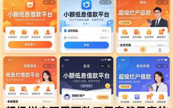 我试了五个小额低息借款平台，发现超级烂户双黑下款口子竟然是真的