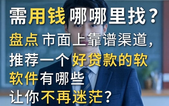 急需用钱哪里找？盘点市面上靠谱渠道，推荐一个好贷款的软件有哪些让你不再迷茫？