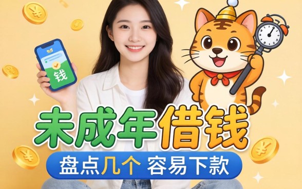 什么软件是未成年可以借钱的？盘点几个容易下款的口子