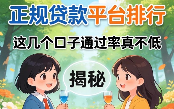 揭秘2026年正规贷款平台排行，这几个口子通过率真不低