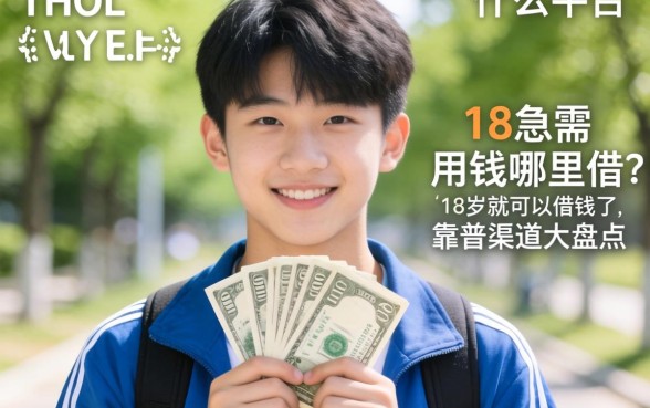 刚满18岁急需用钱哪里借？什么平台18岁就可以借钱了，靠谱渠道大盘点