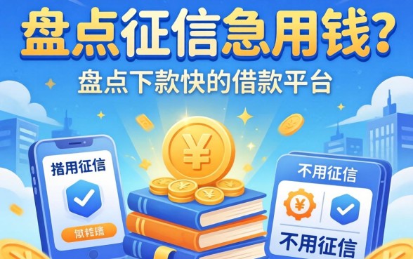 无视征信急用钱？盘点下款快的借款平台不用征信的有哪些