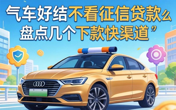 有车可以不看征信贷款么？盘点几个下款快的渠道