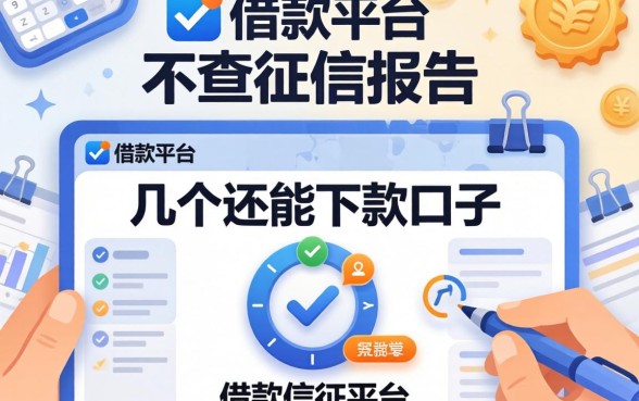 哪个借款平台不查征信报告?整理了几个还能下款的口子