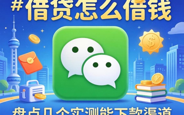 微信借贷怎么借钱的？盘点几个实测能下款的渠道