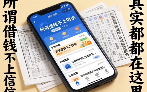 我翻遍了手机，发现那些所谓借钱不上征信的平台，其实都在这里