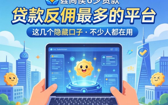 揭秘贷款反佣最多的平台，这几个隐藏口子不少人都在用