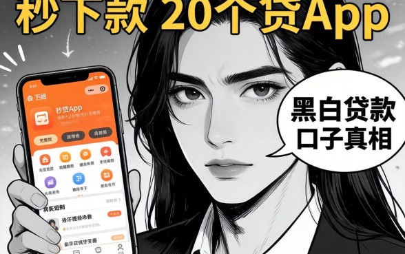 我试了网上传的秒下款的20个小贷app,发现无视黑白贷款口子的真相很扎心