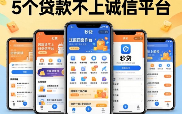 类似e秒贷一样的网贷平台，归集5个贷款不上诚信平台的app