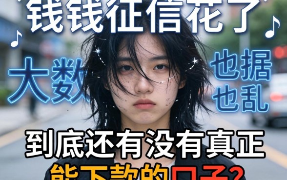 急需用钱征信花了大数据也乱了，到底还有没有真正能下款的口子？