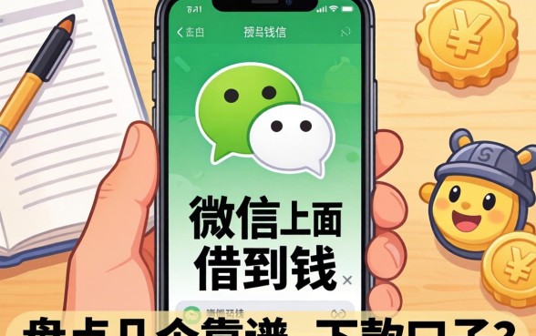 急用钱微信上面能借到钱么?盘点几个靠谱的下款口子