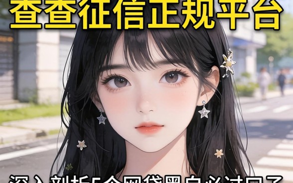 免查征信的正规平台有哪些，深入剖析5个网贷黑户必过口子