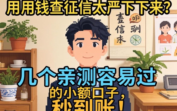 急用钱查征信太严下不来？分享几个亲测容易过的小额口子，秒到账！